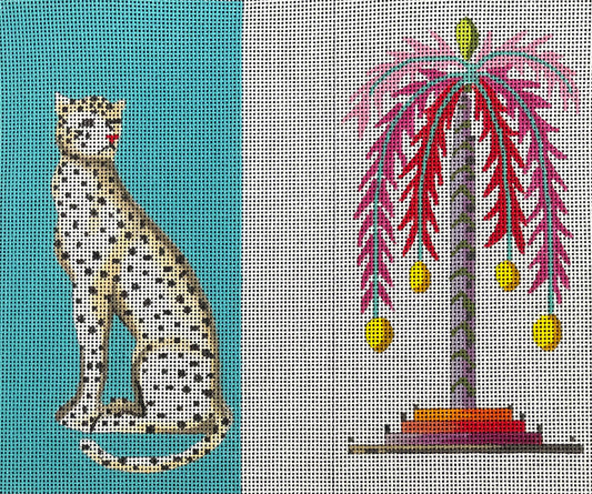 EY252 - Feline and Tree Eyeglass Case