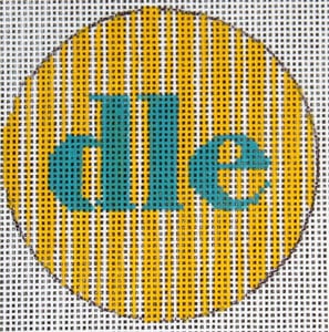 FL-101A - Flask - Yellow and White Striped Monogram