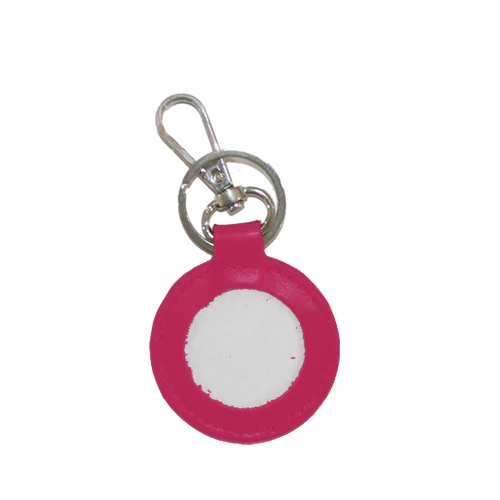 Leather Key Fob - Planet Earth