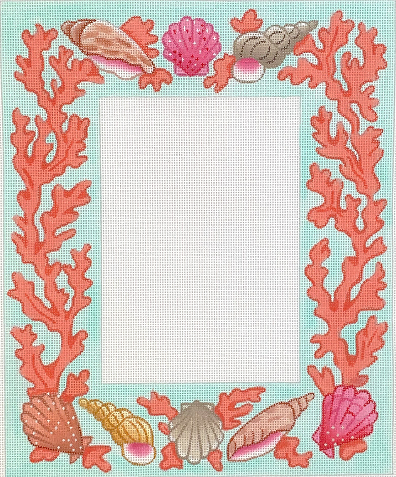 FR-32 - Mixed Shells and Coral on Turquoise