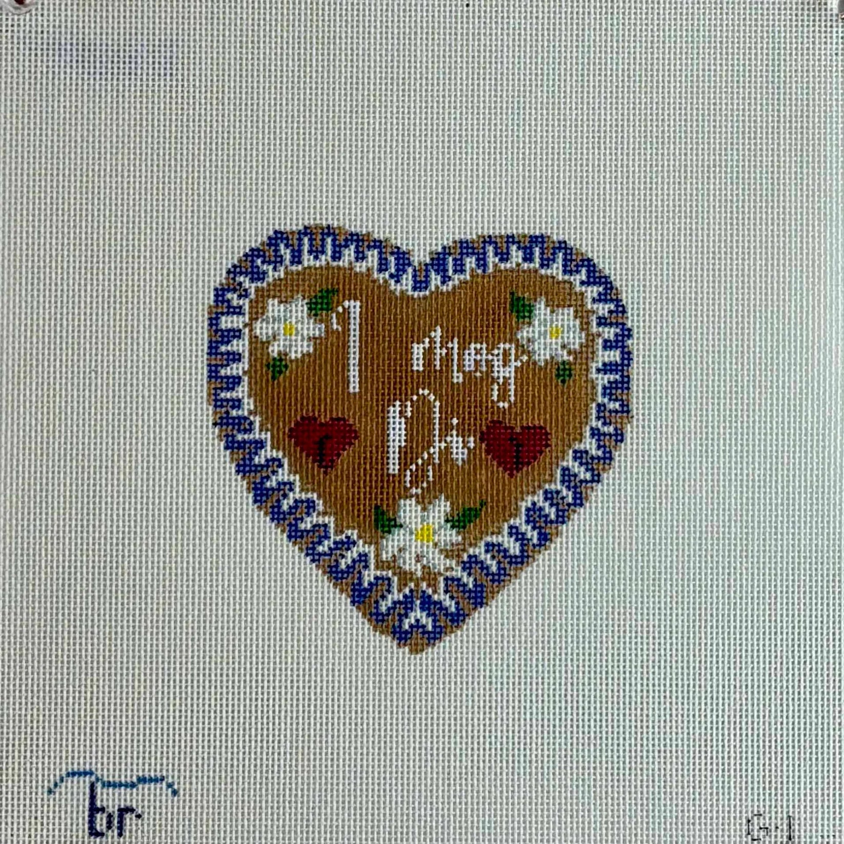 G1 - Gingerbread Heart - I Mog Di "I like you in Bavarian"