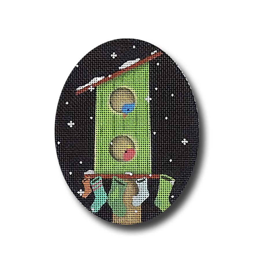 GD-XO31 - Birdhouse with Stockings