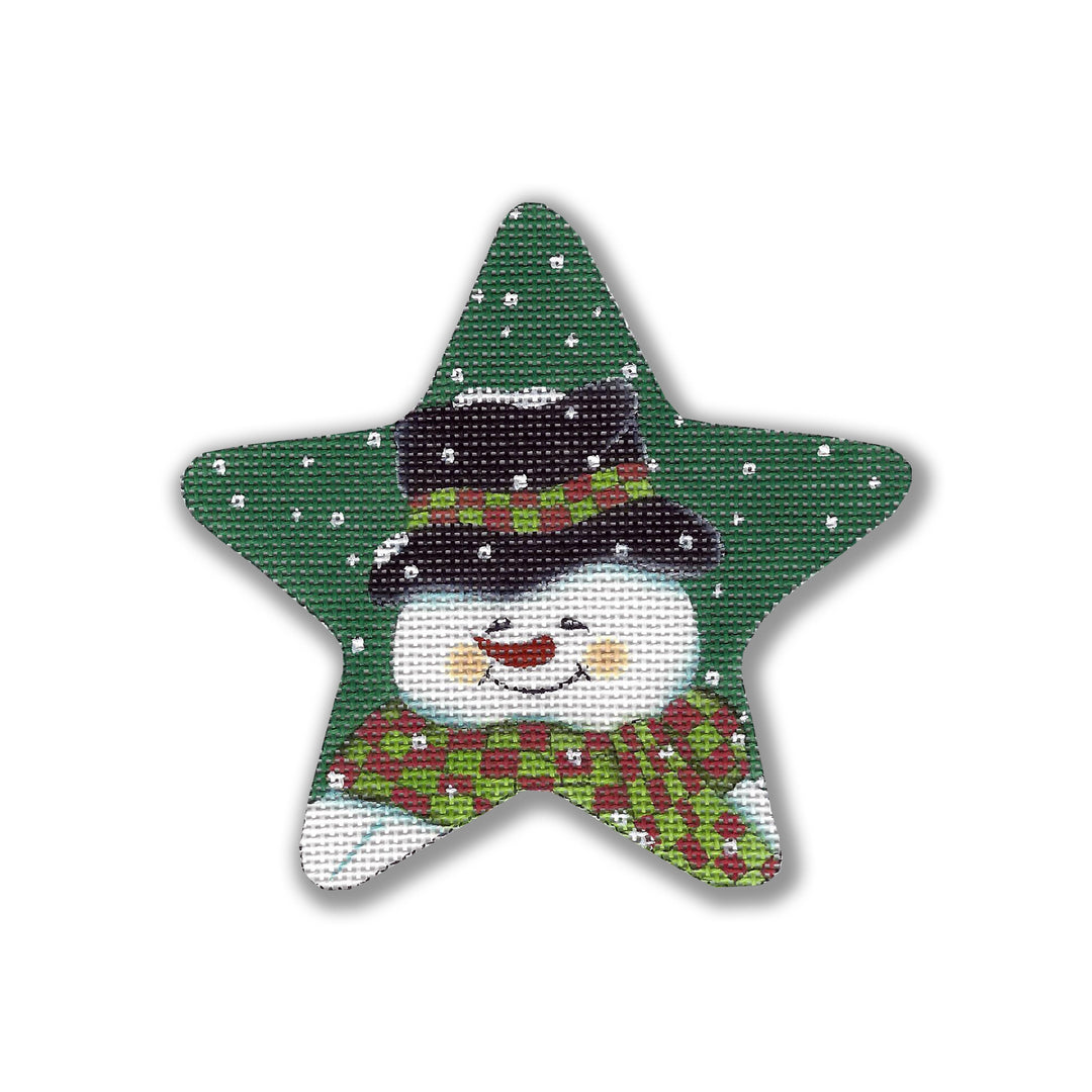 GD-XO52 - Star - Snowman with Black Hat and Scarf