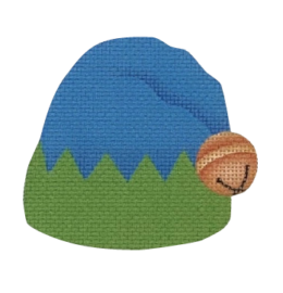 HA04 - Elf Hat Blue and Green