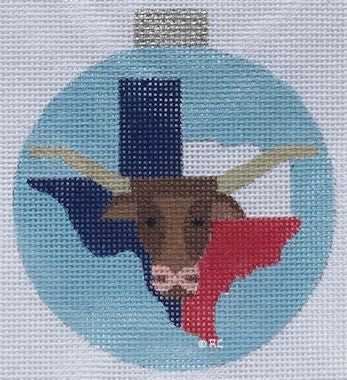 HO1494 - Texas and Longhorn Ornament