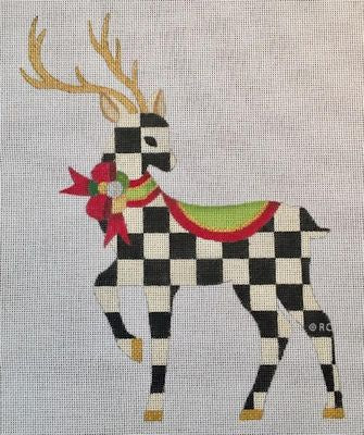 HO1599 - Standing Checked Reindeer