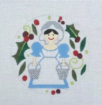 HO2209 - Milk Maid Round Ornament