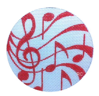 HO682 - Music Ornament - Red