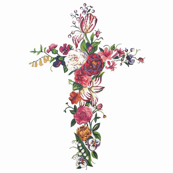 IF242 - Floral Cross