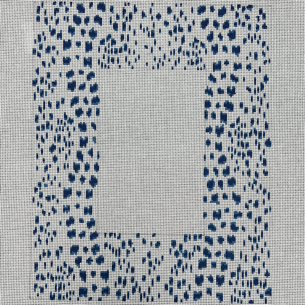 KW066-N-13 - French Dots Picture Frame, Navy