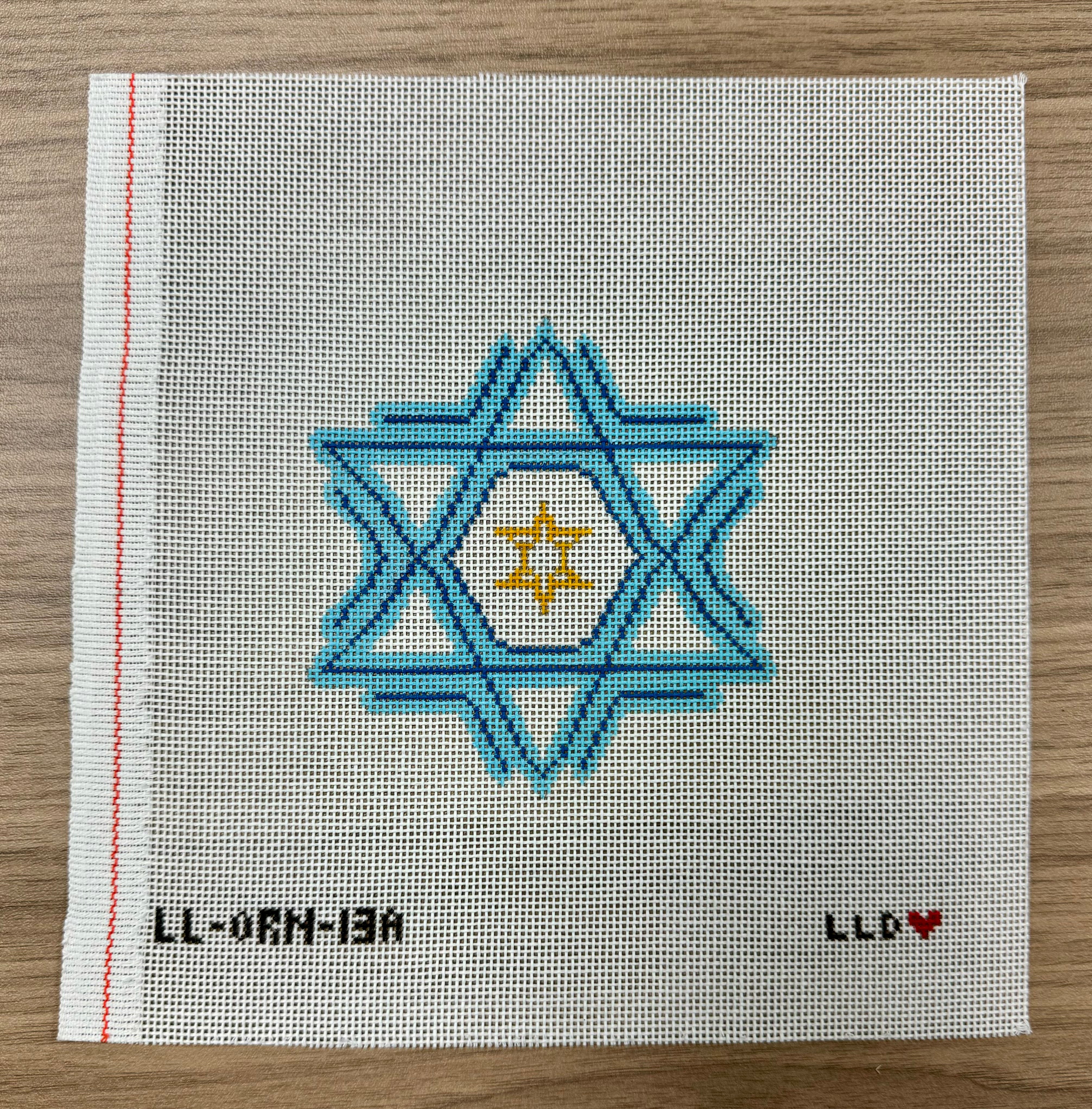 LL-Orn-13A Hanukkah Snowflake 18