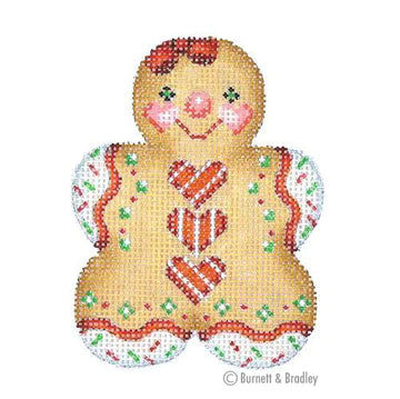 BB 0924 - Gingerbread Girl - Red Heart Buttons