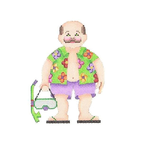 BB 1652 - By the Sea - Charlie the Beach Hunk in Hawaiian Shirt