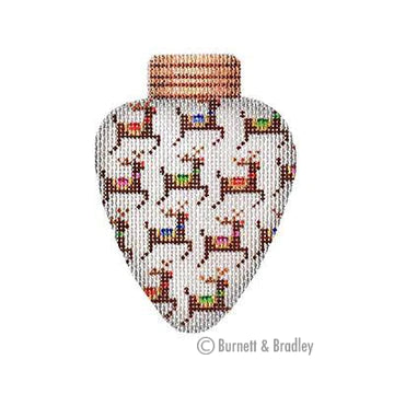 BB 3137 - Christmas Light - Silver with Reindeer