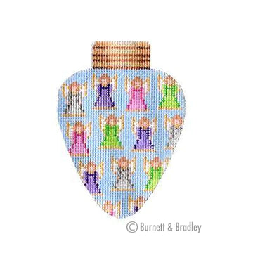 BB 3138 - Christmas Light - Light Blue with Angels