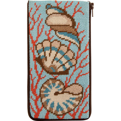 SZ494 - Shells and Coral Eyeglass Case