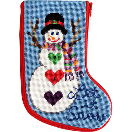 SZ1003 - Let It Snow Snowman Mini Stocking