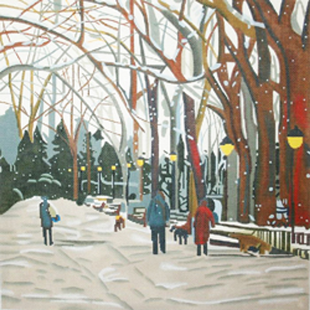 5633-JF Winter Park Scene