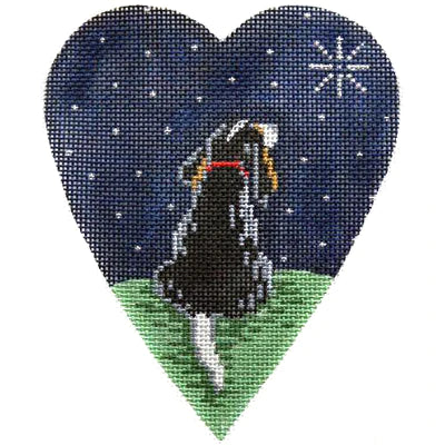 KB 354 - Midnight King Charles Spaniel Heart