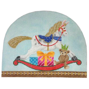 KB 402 - Christmas Snow Dome - Rocking Horse