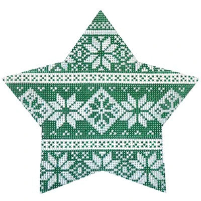 KB 465 - Green Nordic Stripe Star