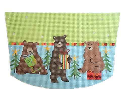 P-CH-022 - Brown Bears Stocking Cuff