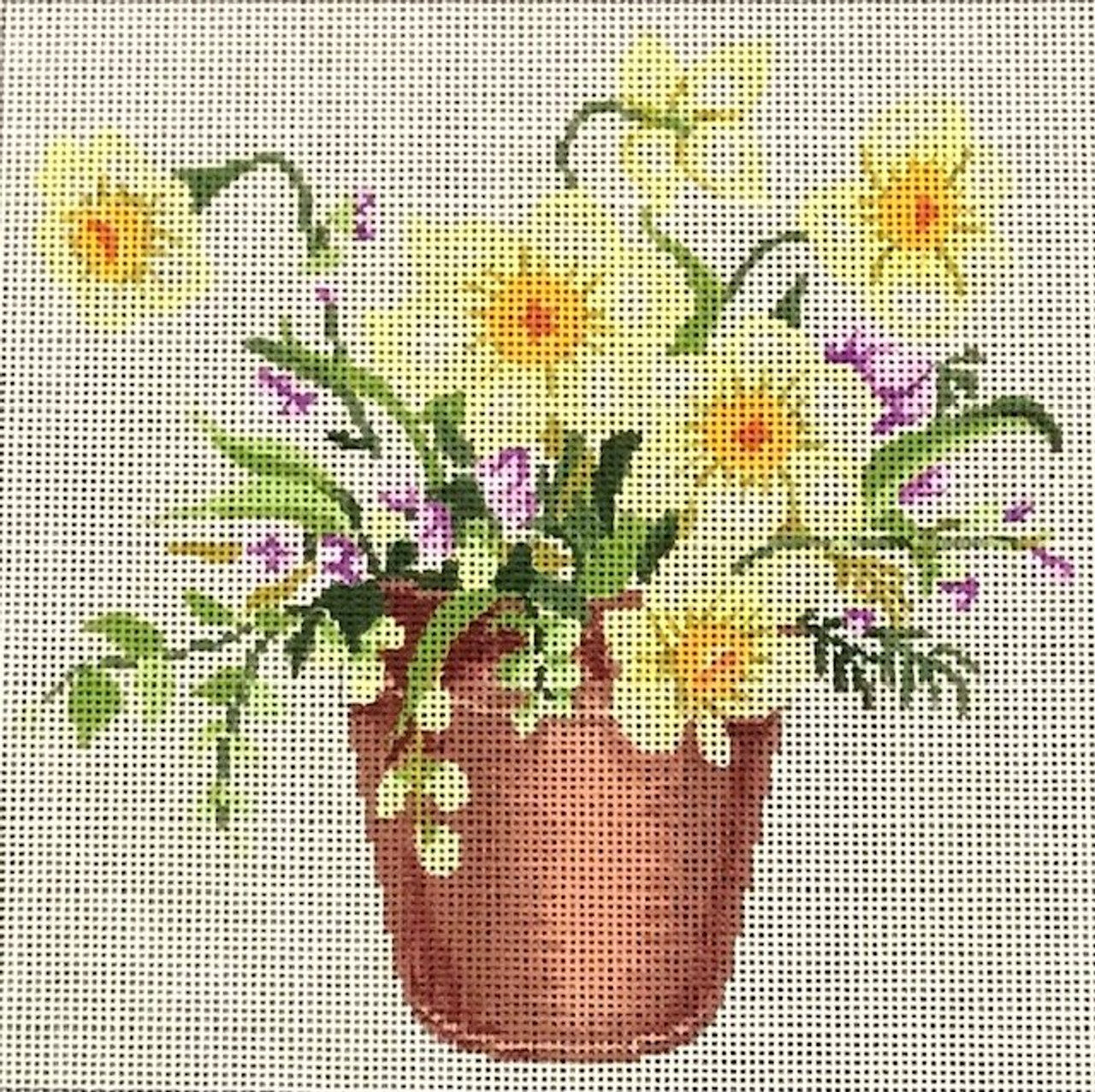 ASIT465 - Yellow Flowers in Pot