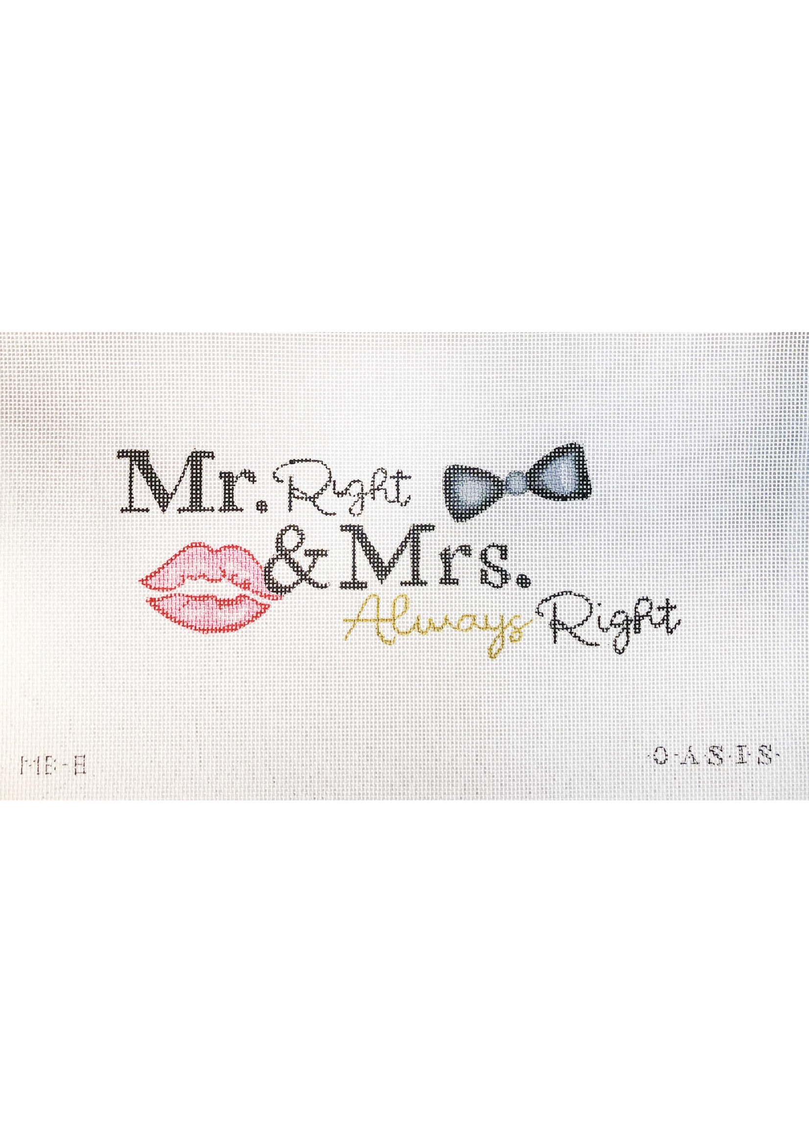 MB8 - Mr Right and Mrs Always Right - 13 Count