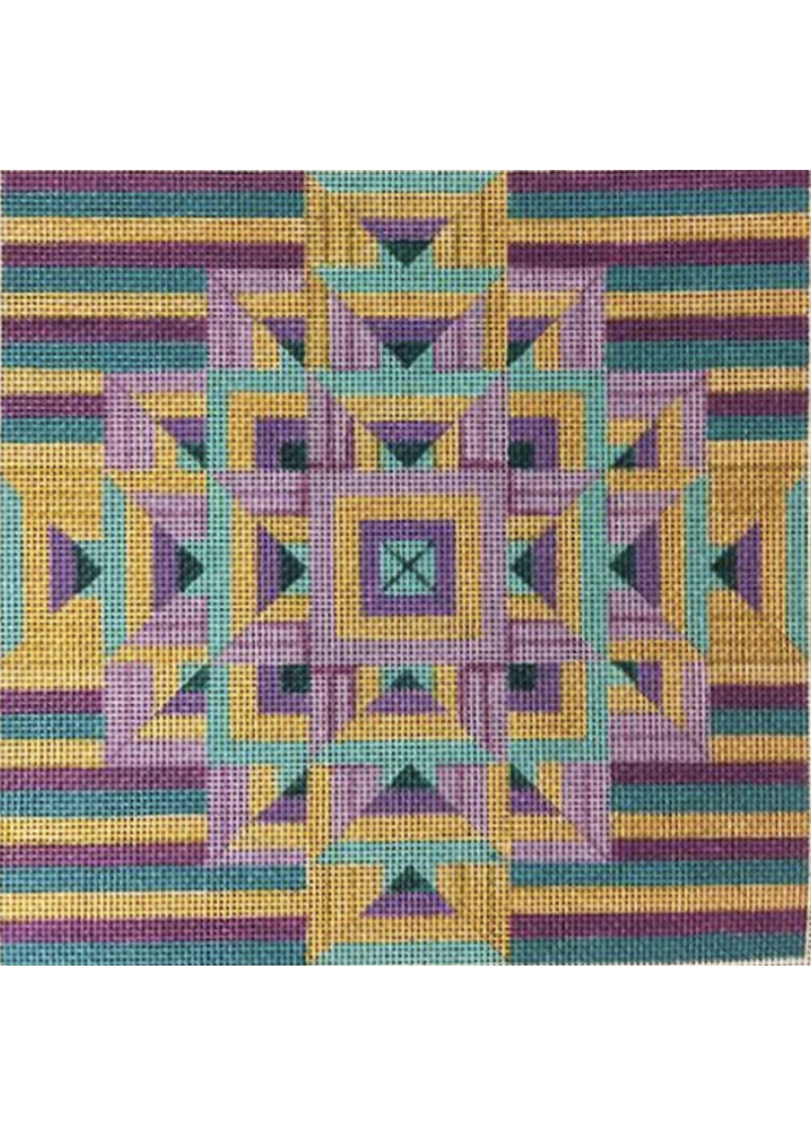 P1 - Purple Geo Square