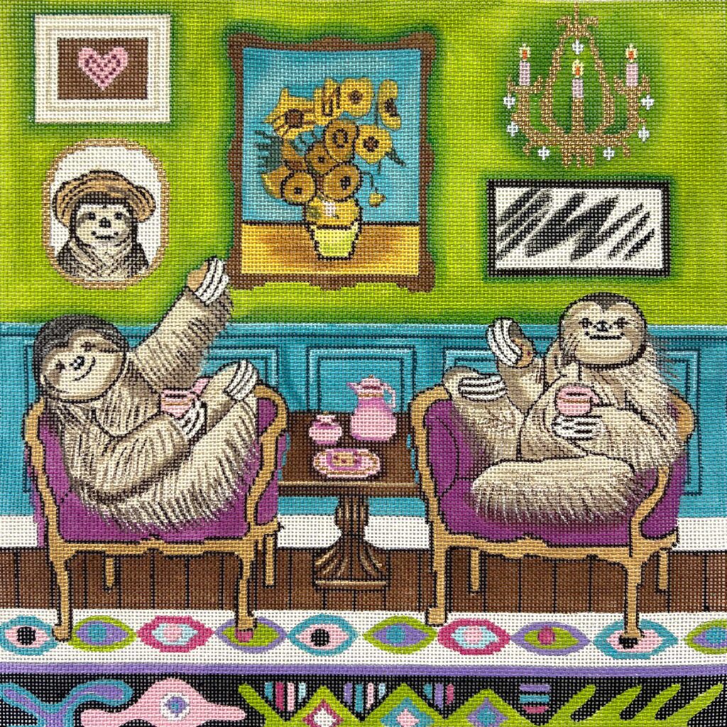 GE-P378 - Sloth with 12 Flowers
