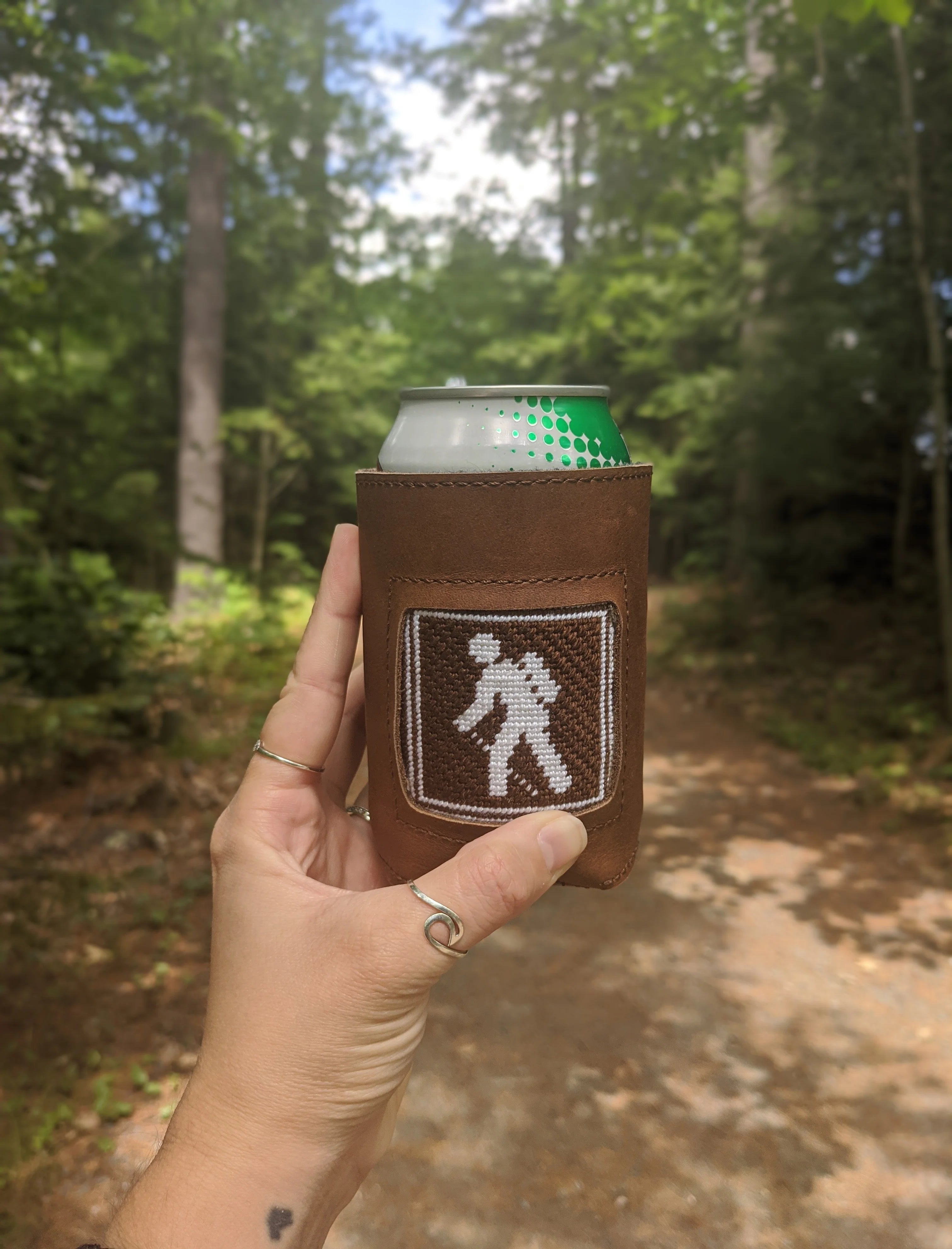 001-M Hiking Sign Cozy Insert