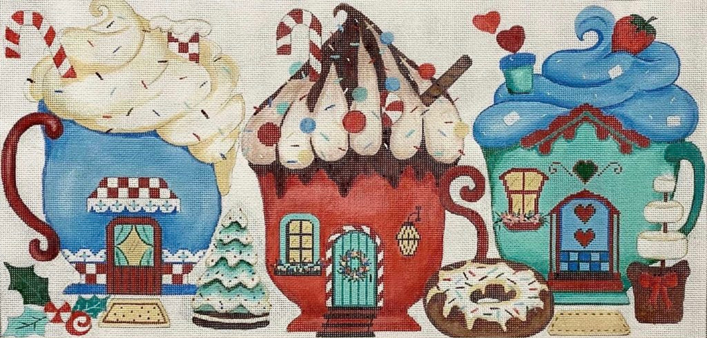 AP 4257 - Hot Cocoa Cups Christmas Houses
