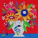 26037 - Sunny Day Vase on Red