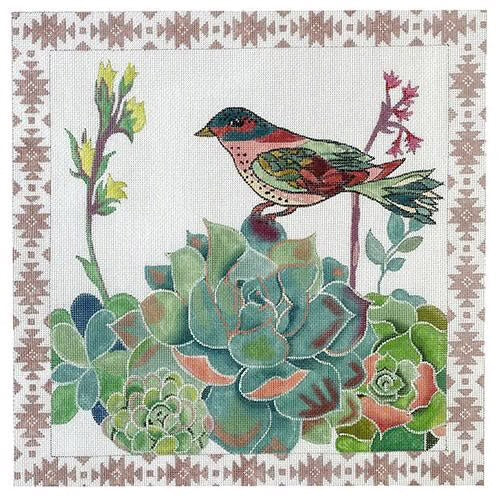 succulent needlepoint JB-07