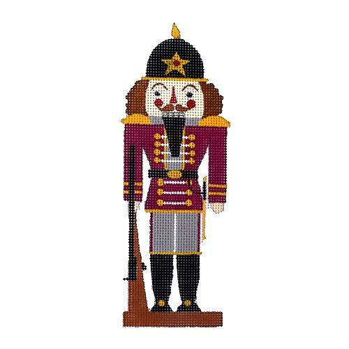 JTM-N4 - Burgundy Nutcracker
