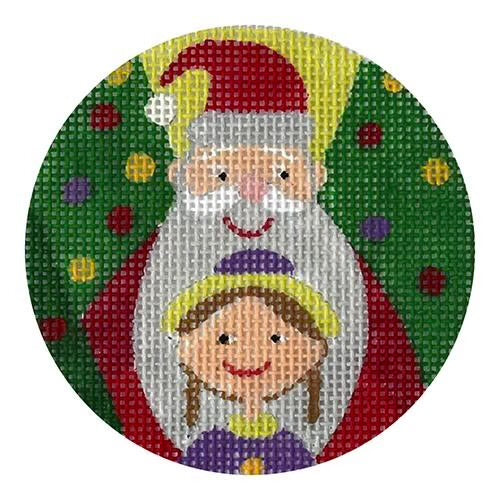 JTM-R06 - Santa with Girl Ornament
