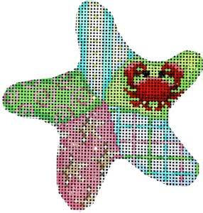 AT CT1757 - Red Crab Patch Starfish