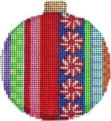 AT CT1812B - Merry Stripe II Ball Ornament