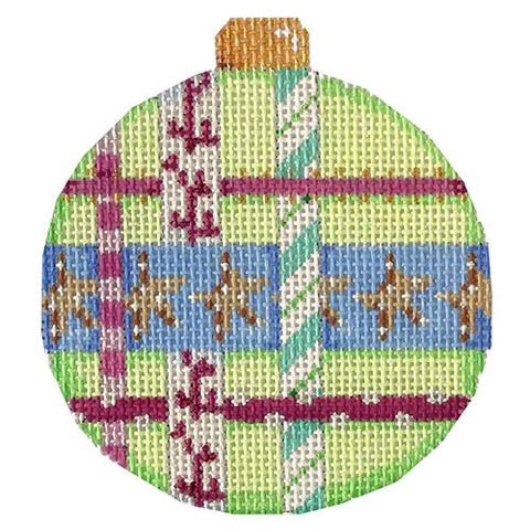 AT CT1838 - Starfish and Ribbon Ball Ornament