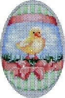 AT EG281 - Chick Peach Bow Egg