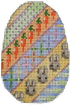 AT EG296 - Diagonal Stripes Bunny Egg