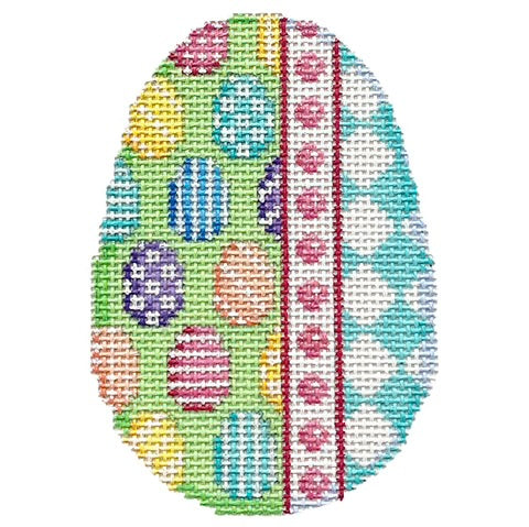 AT EG338 - Eggs Dots Harlequin Egg