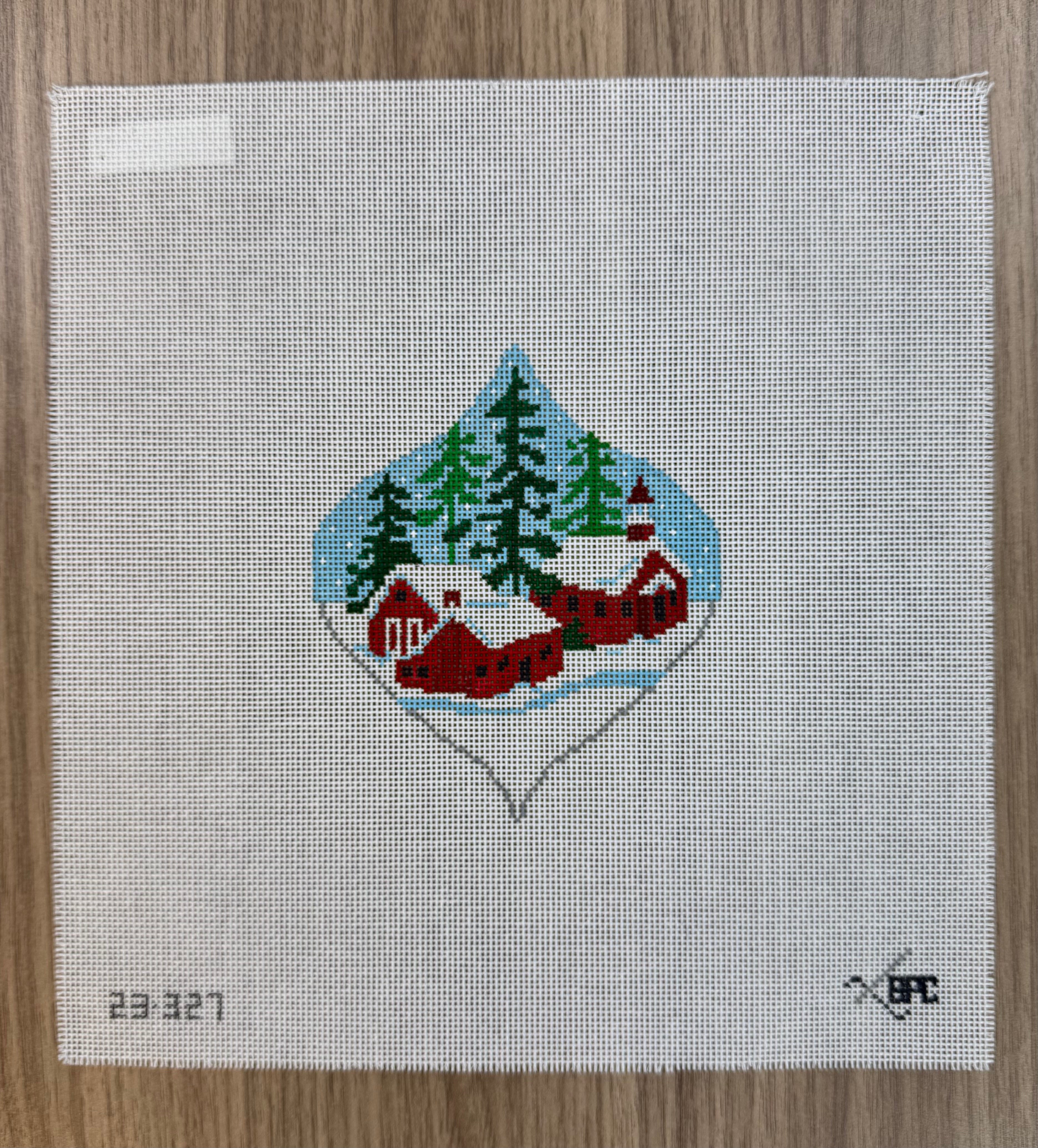 23-327 - Red Village Ornament