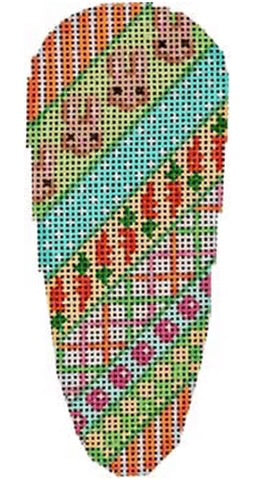 AT EM142 - Bunny Diagonal Patch Pattern Carrot