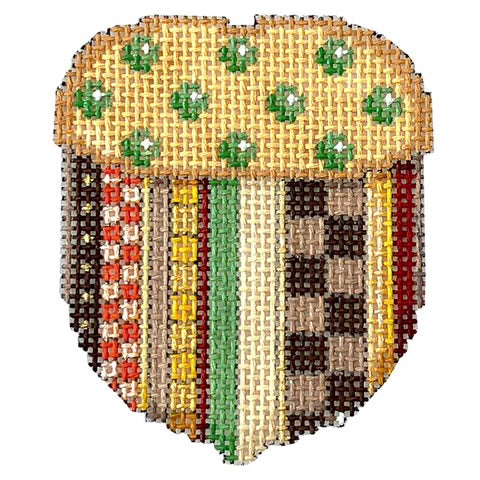 AT EM314 - Green Dot Cap Stripe Mini Acorn
