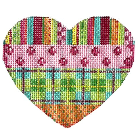 AT HE805 - Stripes Coin Dots Plaid Heart