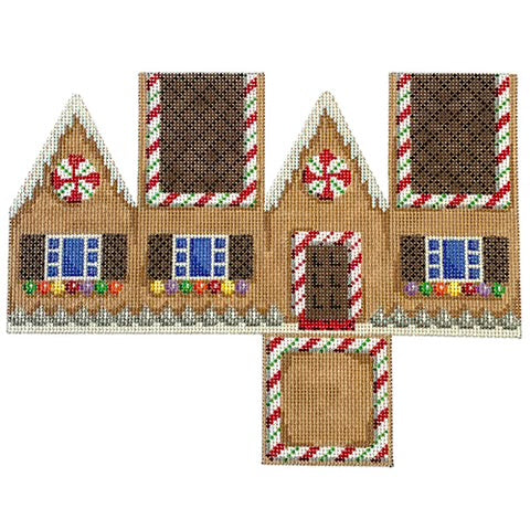 AT HH121 -Chocolate Roof Gingerbread Cottage