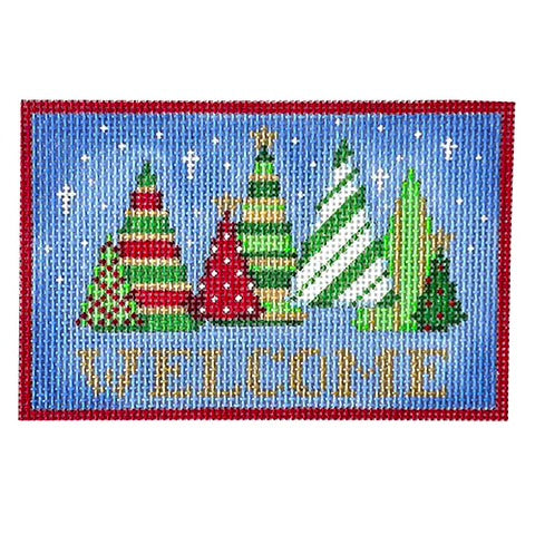 AT M160 - Funky Trees Welcome Sign