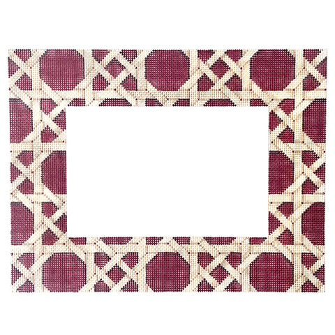 AT PF277 - Camel Red Caning Pattern Frame