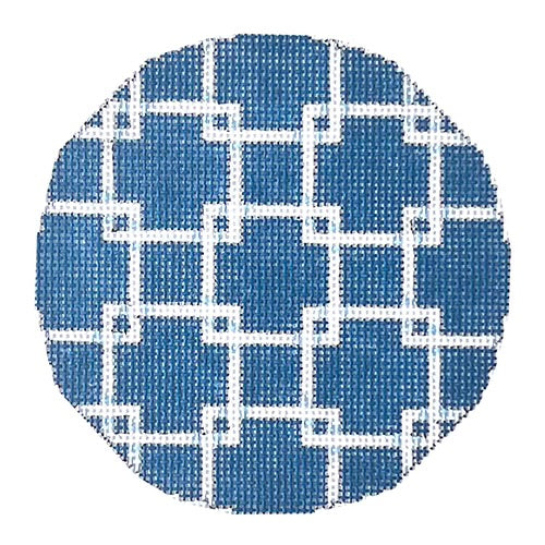AT RD803N - Square Lattice Round Navy